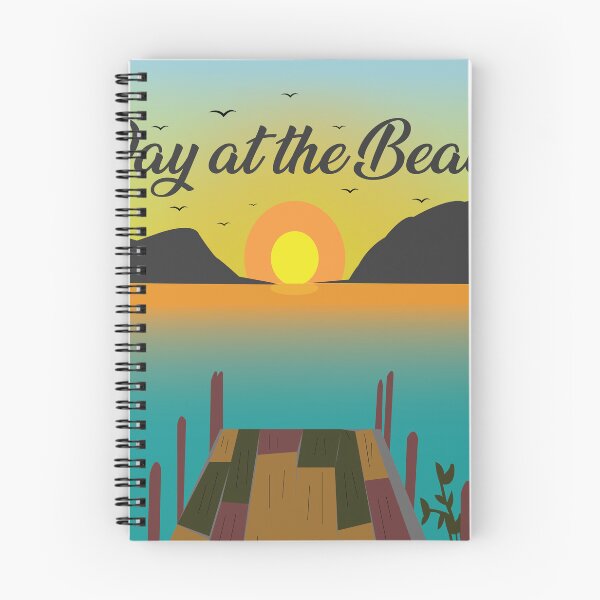 Item preview, Day at the Beach Tropical Sunset Pier Landscape Art designed and sold by PixelWaveBD.