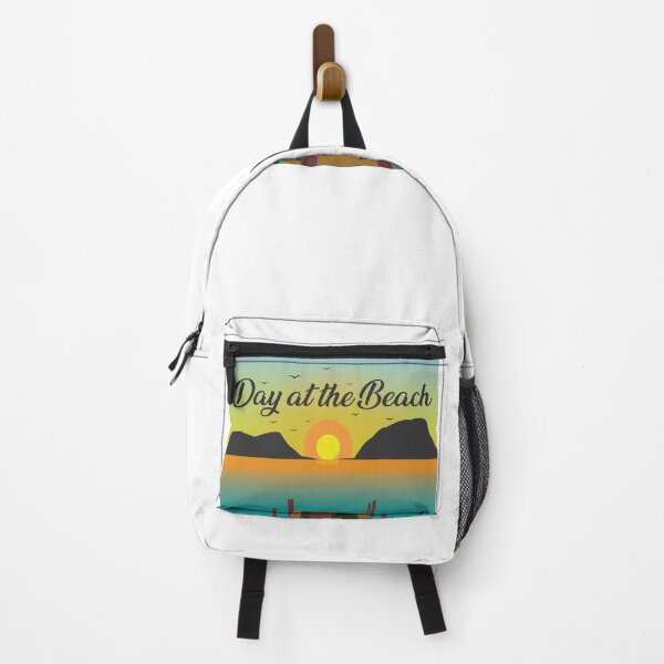 Item preview, Day at the Beach Tropical Sunset Pier Landscape Art designed and sold by PixelWaveBD.