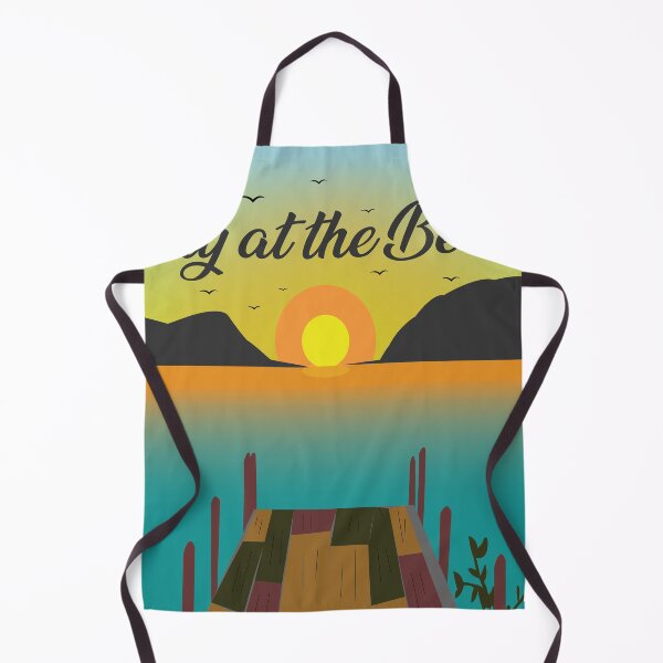 Item preview, Day at the Beach Tropical Sunset Pier Landscape Art designed and sold by PixelWaveBD.