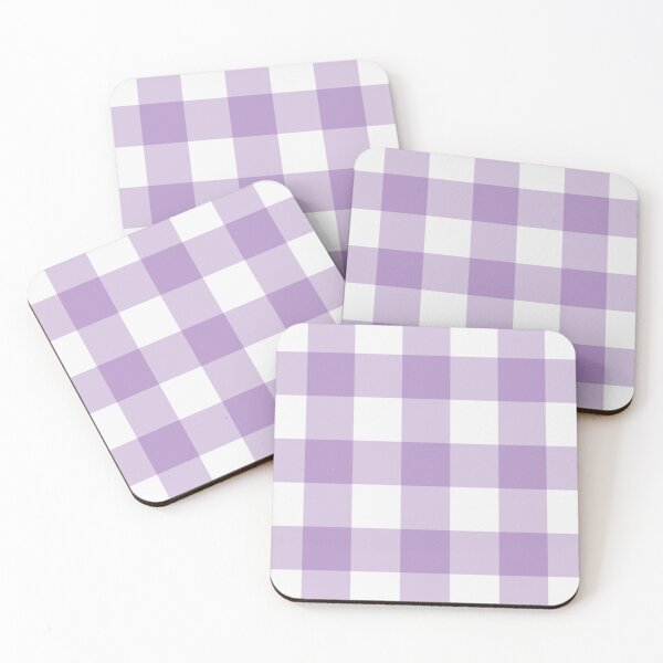 Item preview, White And Purple Gingham Pattern designed and sold by pattern-archive.