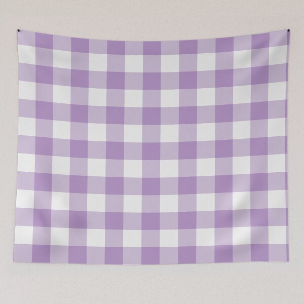Item preview, White And Purple Gingham Pattern designed and sold by pattern-archive.