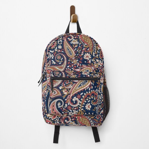 Artikelvorschau, Classic Navy Paisley Floral Textile Pattern entworfen und verkauft von Ruchika413.