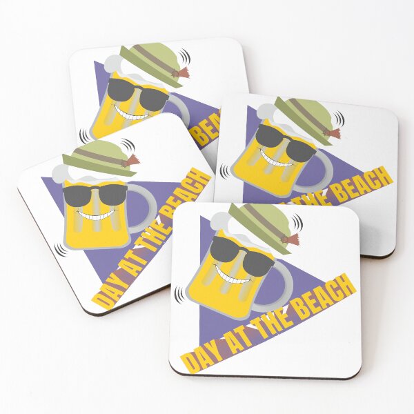 Item preview, Funny Beer at the Beach Summer Party Graphic Art designed and sold by PixelWaveBD.
