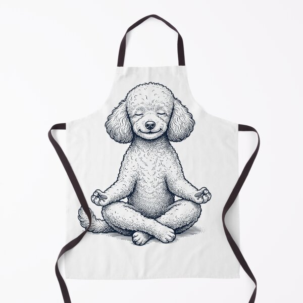 Item preview, Vintage Toy Poodle Yoga Lotus Meditation Dog Lover designed and sold by DoodleTortle.