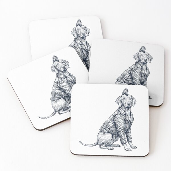 Item preview, Vintage Vizsla Punk Mowhawk Dog Mom Dad designed and sold by DoodleTortle.