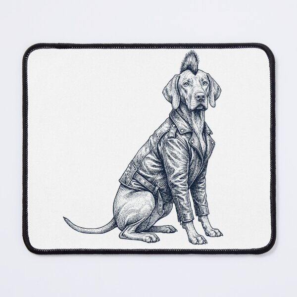 Item preview, Vintage Vizsla Punk Mowhawk Dog Mom Dad designed and sold by DoodleTortle.