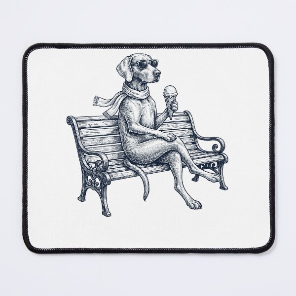 Item preview, Weimaraner Ice Cream Dog Mom Dad designed and sold by DoodleTortle.