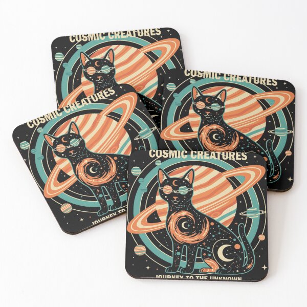 Item preview, Cosmic Creatures Cat designed and sold by MoodSwingCo.
