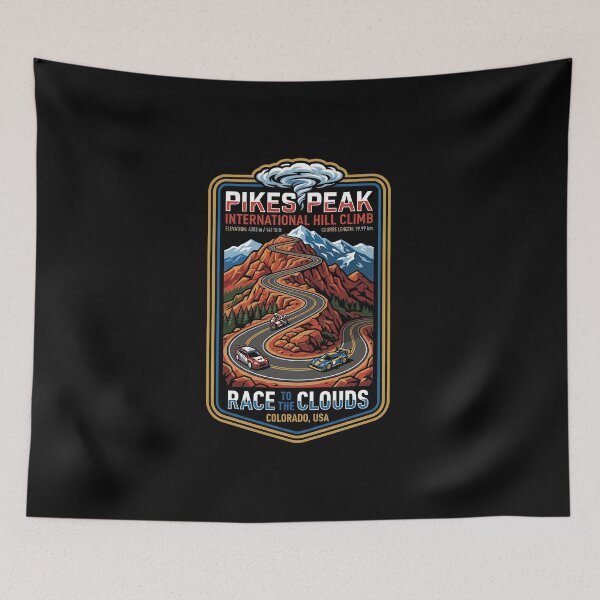 Item preview, Pikes Peak Racing Summit Illustration designed and sold by enzoade.