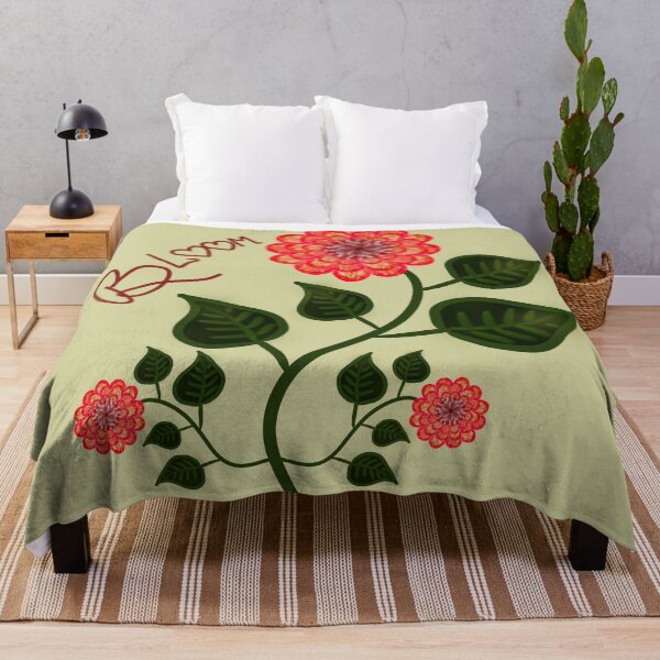 Item preview, Bloom | Textured Red Folk Art Flower designed and sold by HopeAndHustle.