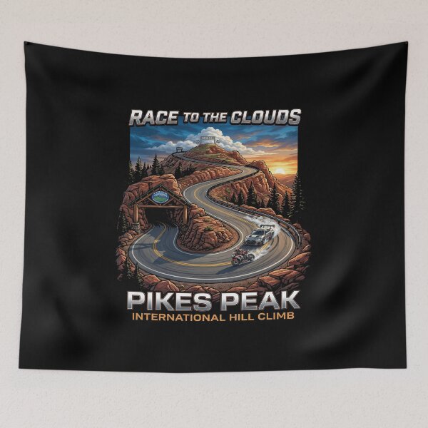 Item preview, Pikes Peak Motorsport Journey Illustration designed and sold by enzoade.