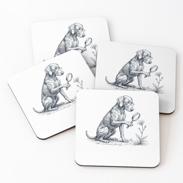 Item preview, Vintage Weimaraner Botanist Flower Dog Mom Dad designed and sold by DoodleTortle.