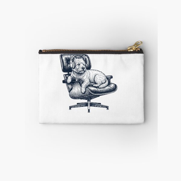 Item preview, Vintage West Highland White Terrier with Headphones Mid Century Dog Lover designed and sold by DoodleTortle.