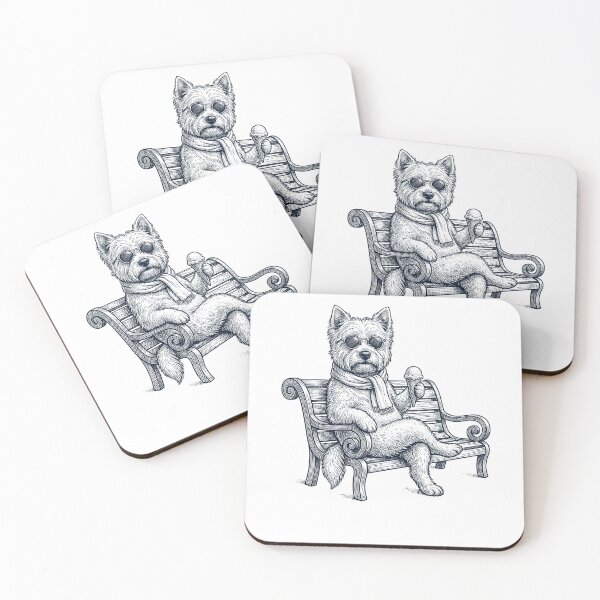 Item preview, West Highland White Terrier Helado Perro Mamá Papá designed and sold by DoodleTortle.