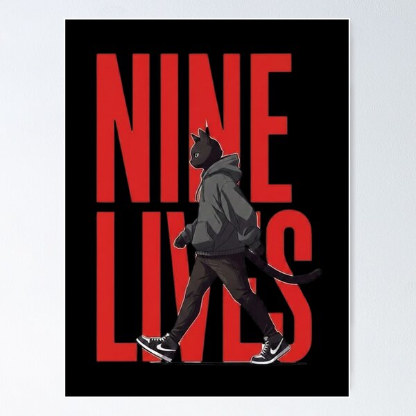 Item preview, Nine Lives Cat Streetwear designed and sold by MoodSwingCo.