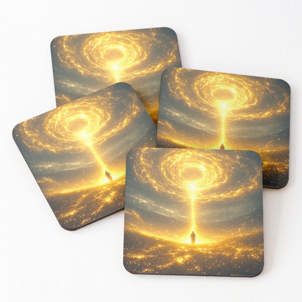 Item preview, Cinematic Art: A Wanderer Amidst Golden Aura 10 designed and sold by Gryfonarts.