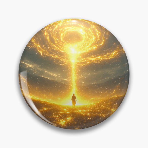 Item preview, Cinematic Art: A Wanderer Amidst Golden Aura 10 designed and sold by Gryfonarts.
