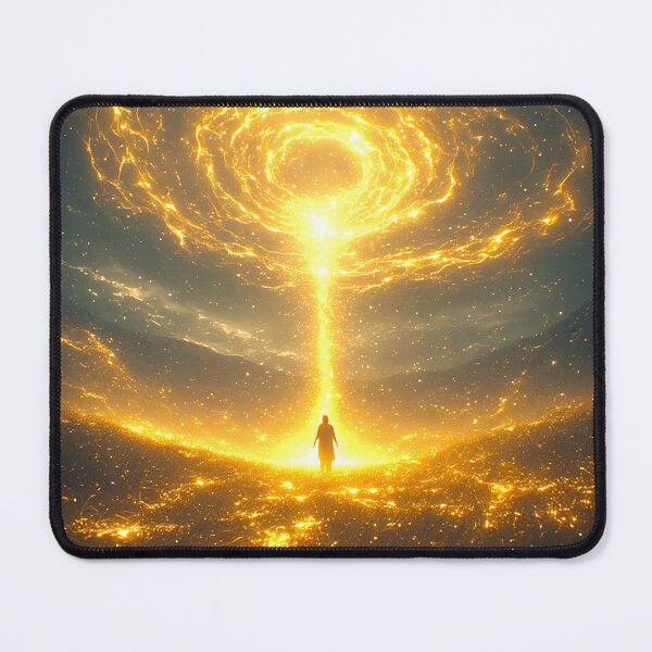 Item preview, Cinematic Art: A Wanderer Amidst Golden Aura 10 designed and sold by Gryfonarts.