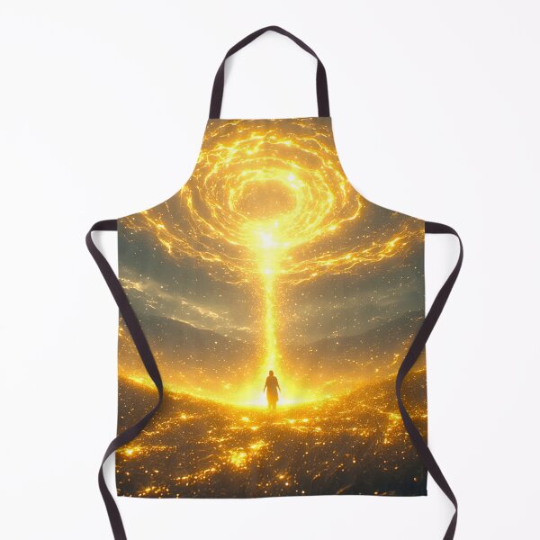 Item preview, Cinematic Art: A Wanderer Amidst Golden Aura 10 designed and sold by Gryfonarts.
