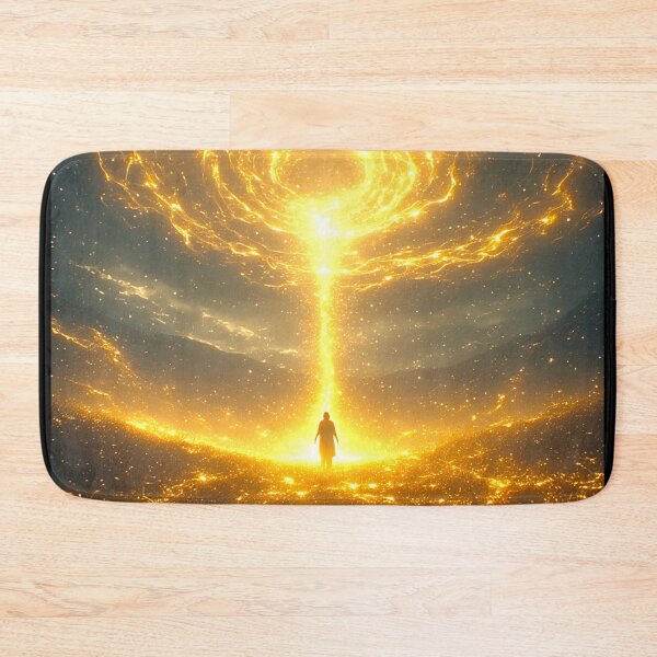 Item preview, Cinematic Art: A Wanderer Amidst Golden Aura 10 designed and sold by Gryfonarts.