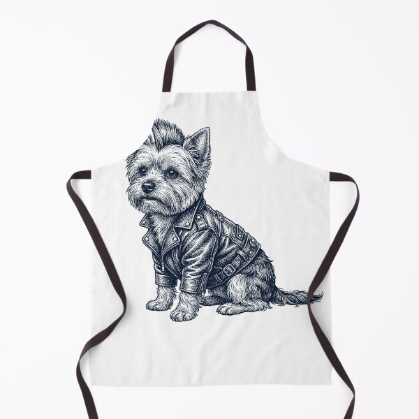 Item preview, Vintage Yorkshire Terrier Punk Mowhawk Dog Mom Dad designed and sold by DoodleTortle.