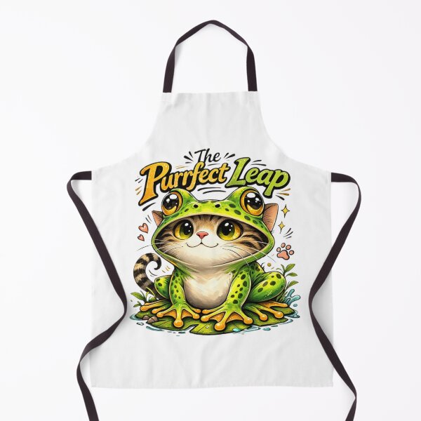 Item preview, The perfect leap of the tadpole-cat designed and sold by FroggyOnly.