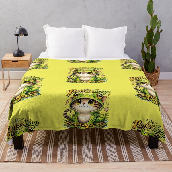 Item preview, The perfect leap of the tadpole-cat designed and sold by FroggyOnly.