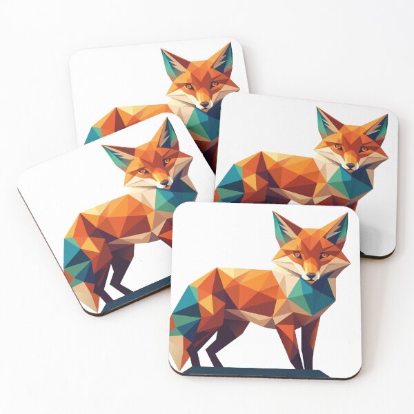 Item preview, Cute Geometric Fox designed and sold by SuperAIstar.