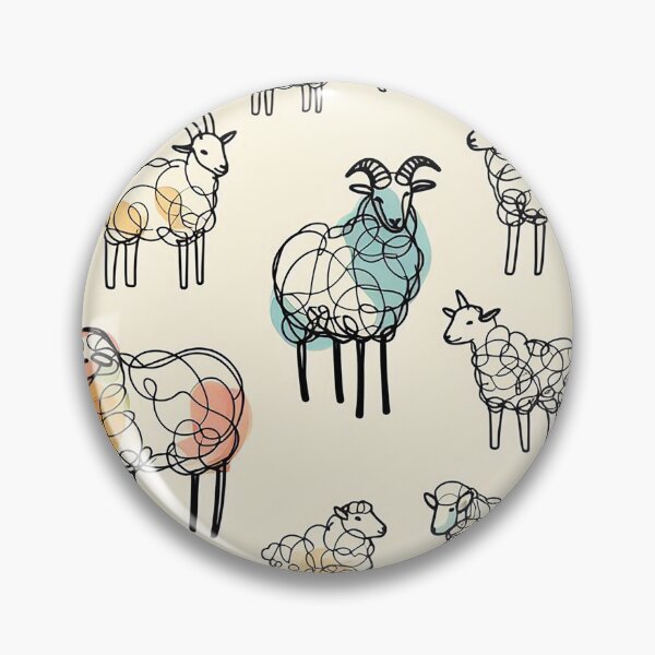 Item preview, Sheep and Goat – One Line Wonders   designed and sold by Vanich-Panich.