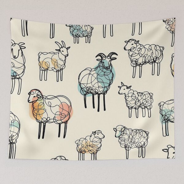 Item preview, Sheep and Goat – One Line Wonders   designed and sold by Vanich-Panich.