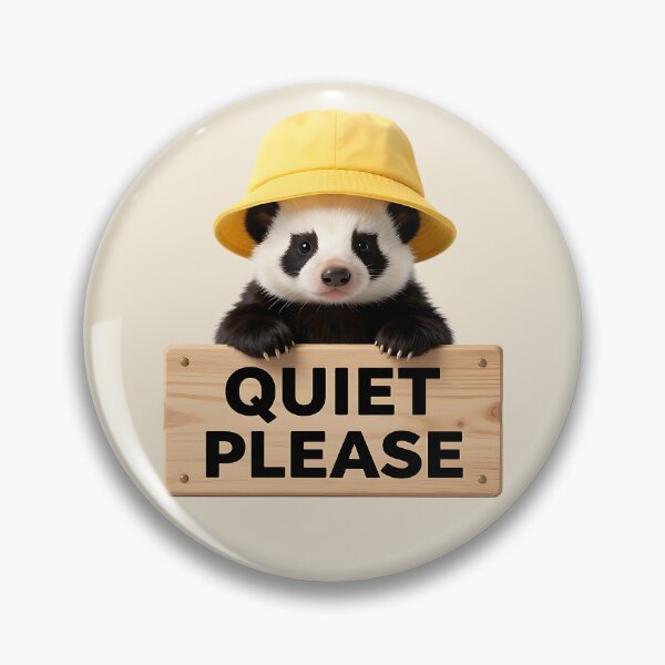 Item preview, Quiet Please Cute Panda Bucket Hat designed and sold by EimSol.