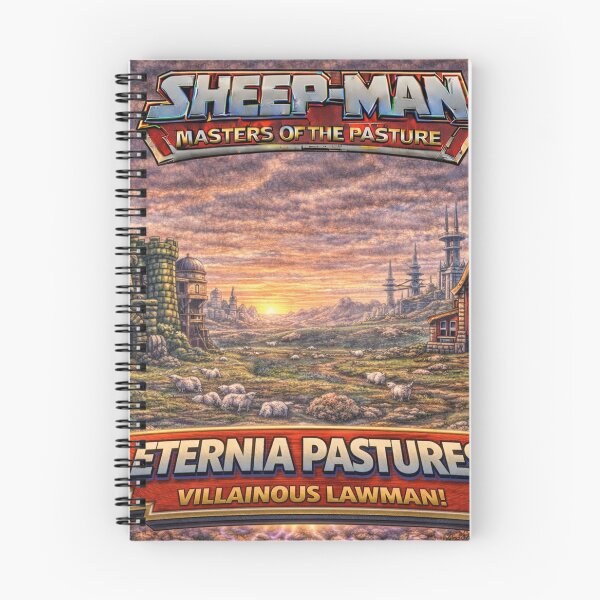 Item preview, Eternia Pastures, Villainous Lawman Landscape | Sheep-Man Sheepism Parody designed and sold by Thpoar.