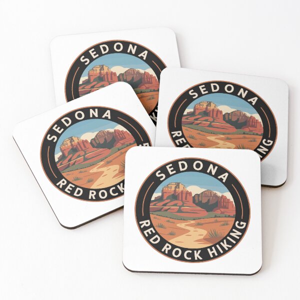 Item preview, Sedona Red Rock Hiking - Vintage Arizona Travel Badge Design designed and sold by pod24.