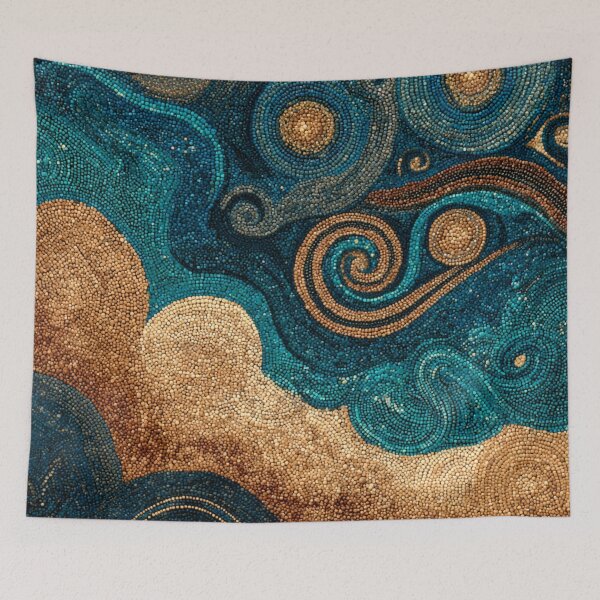 Item preview, Aboriginal Inspired Dot Art - With Great Waves designed and sold by GrinGalore.