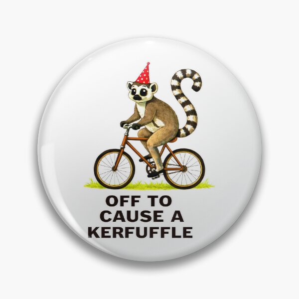 Item preview, Off to Cause A Kerfuffle Lemur Funny Weirdcore Sayings designed and sold by gear-posters.