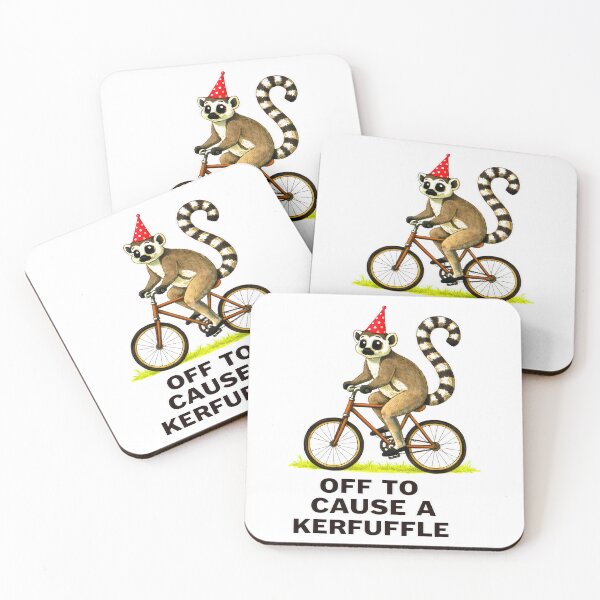 Item preview, Off to Cause A Kerfuffle Lemur Funny Weirdcore Sayings designed and sold by gear-posters.