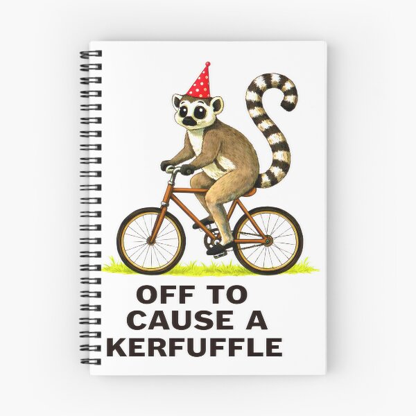 Item preview, Off to Cause A Kerfuffle Lemur Funny Weirdcore Sayings designed and sold by gear-posters.