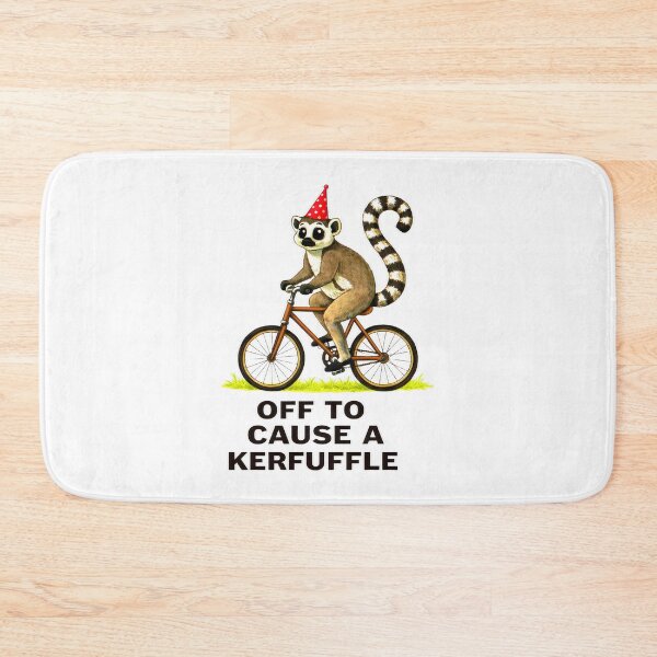 Item preview, Off to Cause A Kerfuffle Lemur Funny Weirdcore Sayings designed and sold by gear-posters.