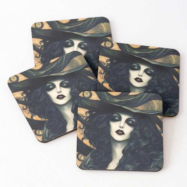 Item preview, Gothic Art Nouveau Witch  designed and sold by Shoot-The-Moon.