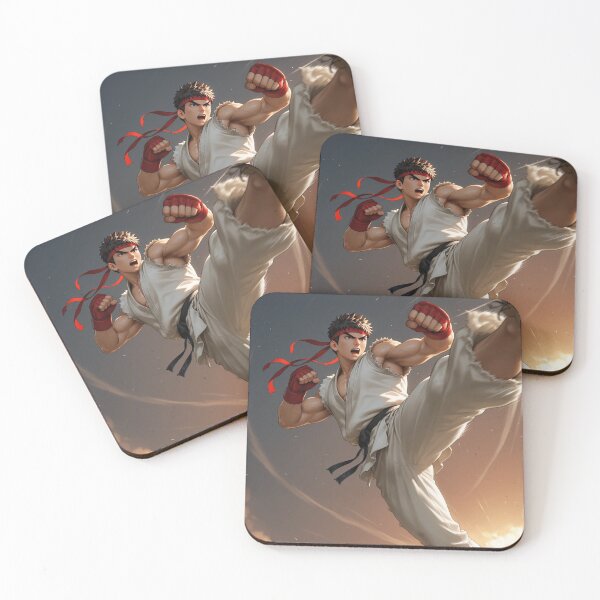 Item preview, Ryu fighting in the street and giving a kick designed and sold by Planet Utoppia.