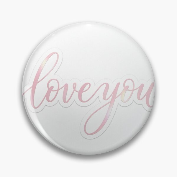 Item preview, Aesthetic 'Love You' Script Sticker designed and sold by luce2229.
