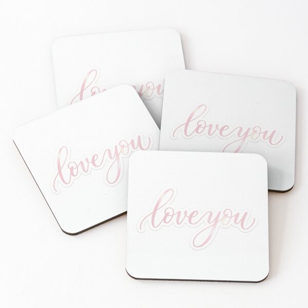 Item preview, Aesthetic 'Love You' Script Sticker designed and sold by luce2229.