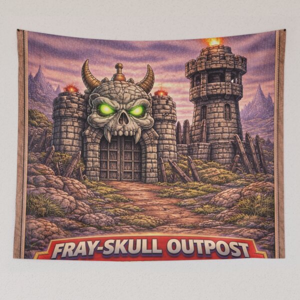 Item preview, Fray-Skull Outpost, Mini Fortress Outpost Landscape | Sheep-Man Sheepism Parody designed and sold by Thpoar.