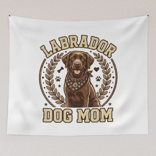 Item preview, Chocolate Labrador Dog Mom designed and sold by RockitBaby.