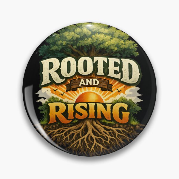 Item preview, Rooted And Rising Faith Inspired Growth And Resilience Design designed and sold by TeeTimeTreasure.