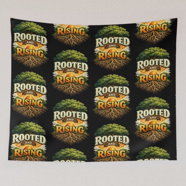 Item preview, Rooted And Rising Faith Inspired Growth And Resilience Design designed and sold by TeeTimeTreasure.