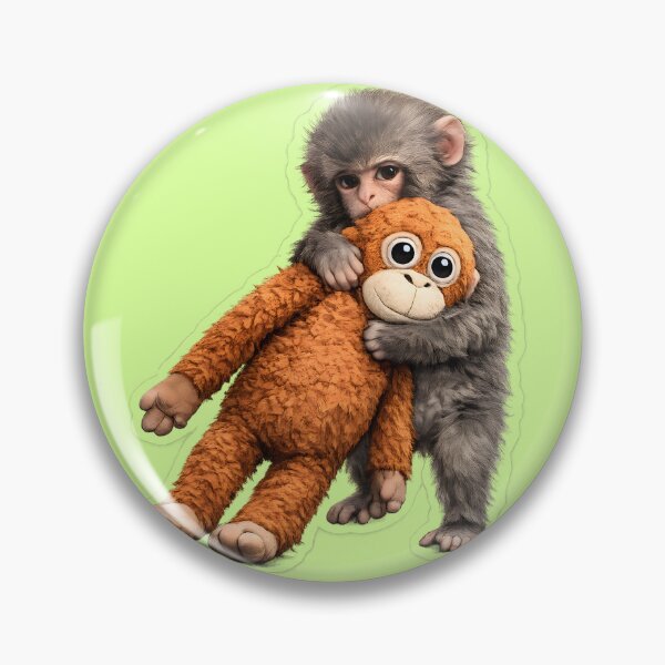 Item preview, Emotional Support Monkey – Viral Plush Protector designed and sold by KawaiiOrbit.