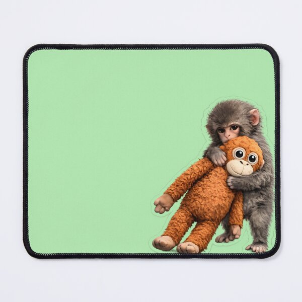 Item preview, Emotional Support Monkey – Viral Plush Protector designed and sold by KawaiiOrbit.