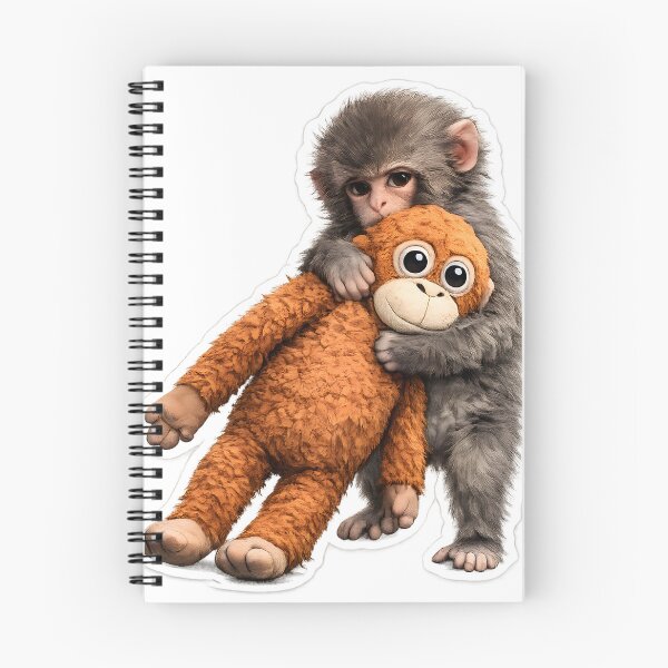 Item preview, Emotional Support Monkey – Viral Plush Protector designed and sold by KawaiiOrbit.