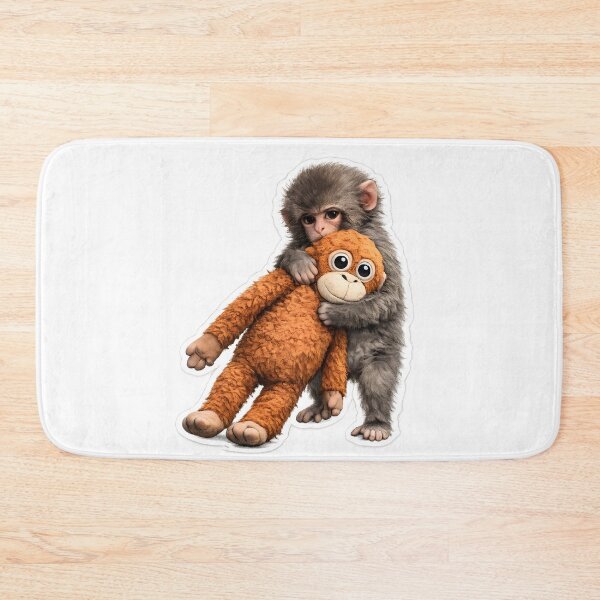 Item preview, Emotional Support Monkey – Viral Plush Protector designed and sold by KawaiiOrbit.